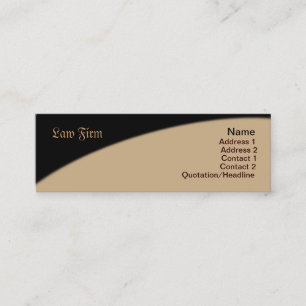 Mini Carte de visite du cabinet d'avocats