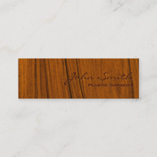 Mini Carte de visite en bois de chirurgien plasticien