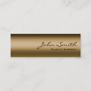 Mini Carte de visite en bronze de chirurgien plasticien