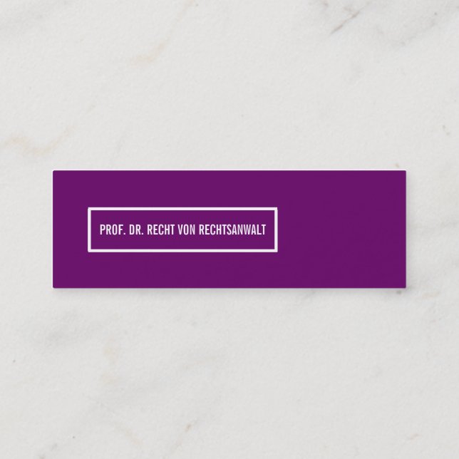 Mini carte de visite étroite (Dos)