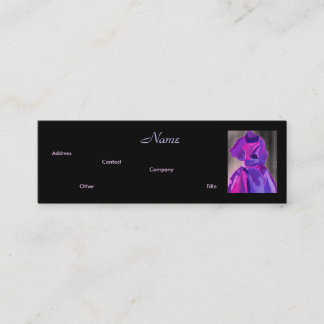 Mini Carte de visite Fashion Designer III