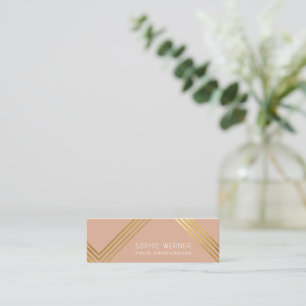 Mini Carte de visite féminine Rose Dusty