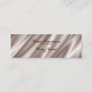 Mini Carte de visite fin papier fin Champagne de soie