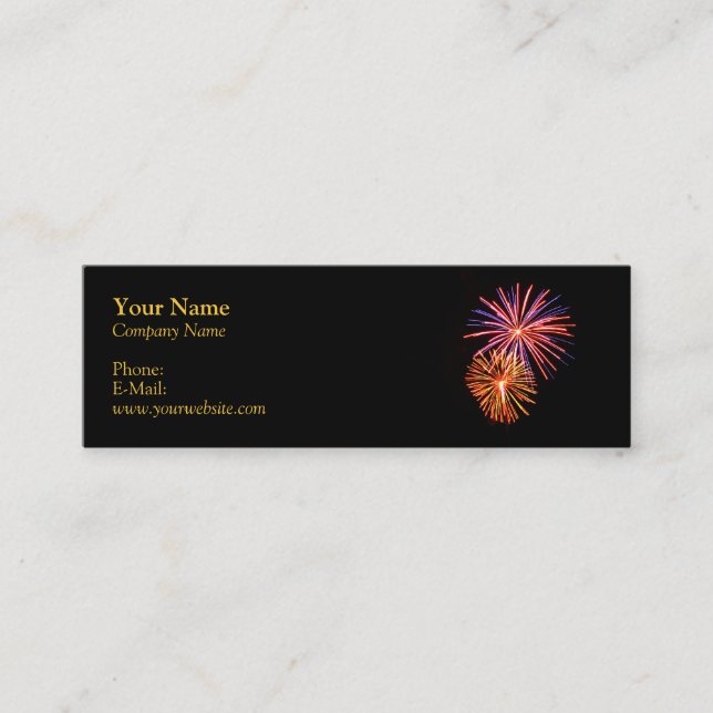 Mini Carte de visite Fireworks P3621 (Devant)