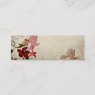 Mini Carte de visite floral