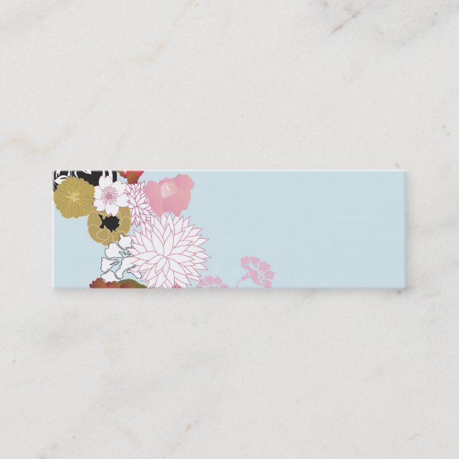 Mini Carte de visite floral (Devant)