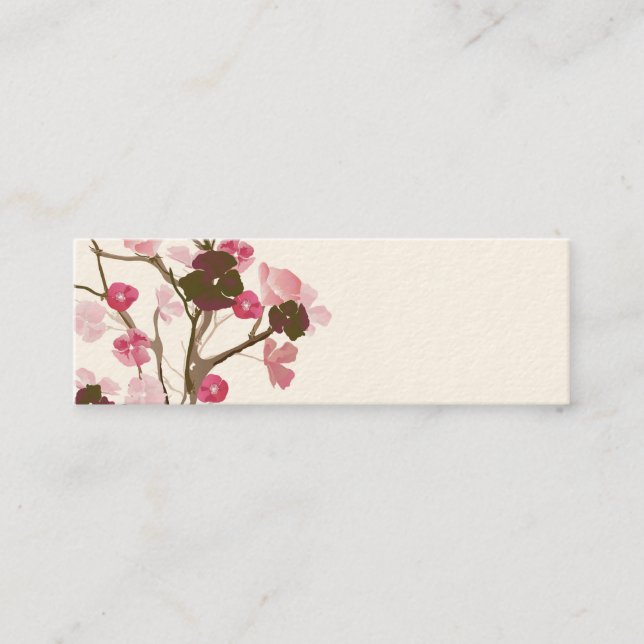 Mini Carte de visite floral d'arbre (Devant)