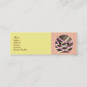 Mini Carte de visite foncé de truffe de chocolat