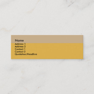 Mini Carte de visite frontière Tan