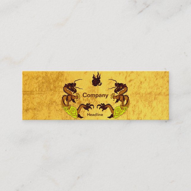 Mini Carte de visite Golden Dragons (Devant)