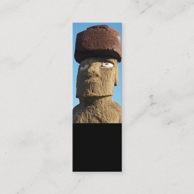Mini Carte de visite - île de Pâques (Devant)