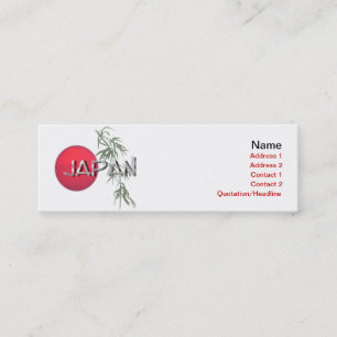 Mini Carte de visite japonais