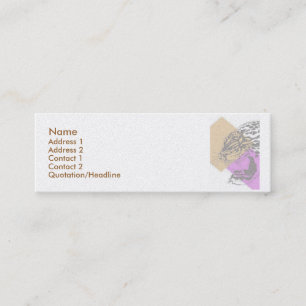 Mini Carte de visite léopard