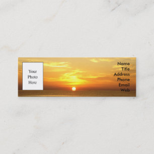Mini Carte de visite - lever de soleil italien