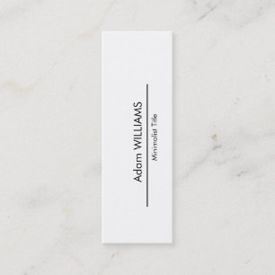 Mini carte de visite minimaliste simple