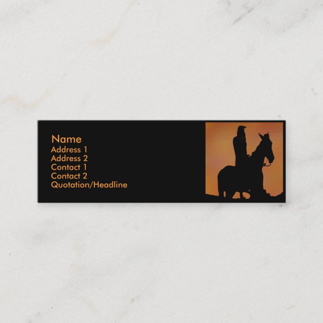 Mini Carte de visite natif (Devant)