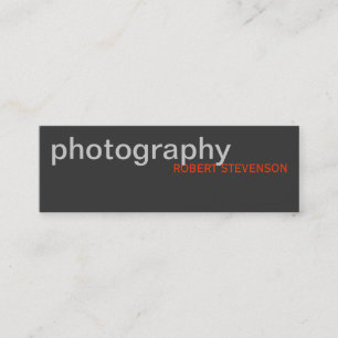 Mini Carte de visite photo blanc gris maigre