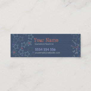 Mini Carte de visite pour les étoiles de pays