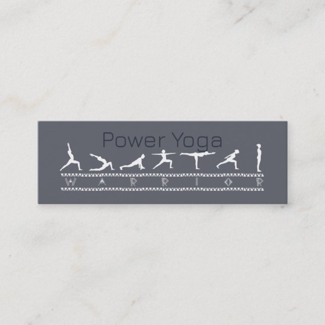 Mini Carte de visite Power Yoga (Devant)