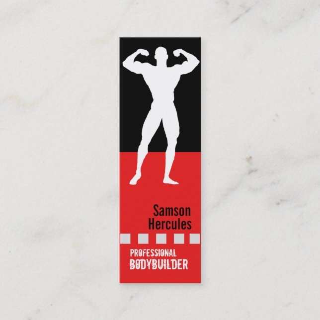 Mini Carte de visite Pro Bodybuilder (Devant)