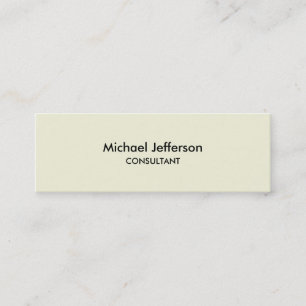 Mini Carte de visite professionnel mince en beige clair
