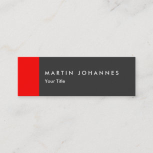 Mini Carte de visite professionnel mince gris mince