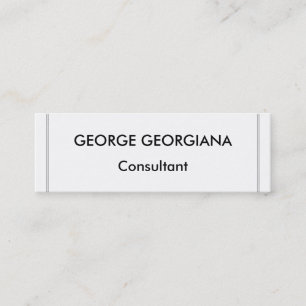 Mini Carte de visite professionnel minimaliste