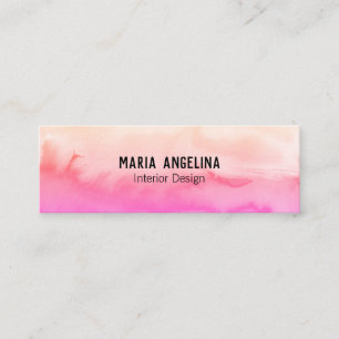 Mini carte de visite rose abstrait