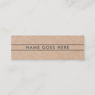 Mini carte de visite rustique moderne minimaliste