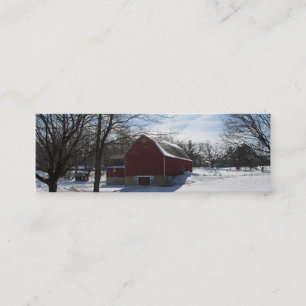 Mini Carte de visite Signet de la grange d'hiver