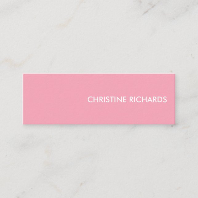 Mini carte de visite simple moderne professionnel (Devant)
