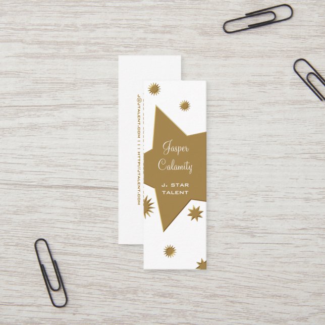 Mini Carte de visite Stars et Stars (Devant/Arrière en situation)