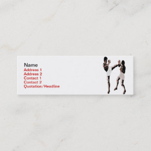 Mini Carte de visite thaïlandais de boxe de Muay