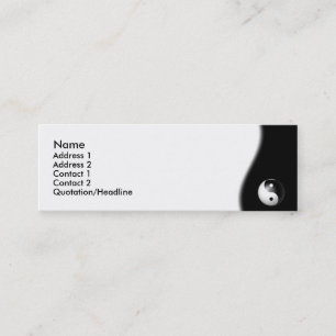Mini Carte de visite Yin-Yang