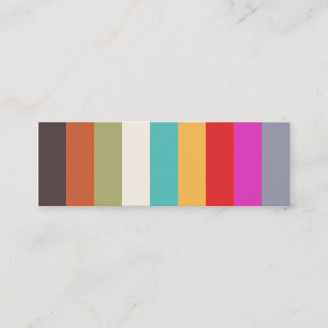 Mini carte profil de bandes colorées (Devant)