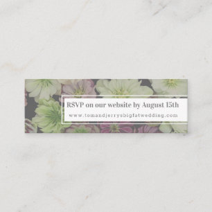 Mini carte RSVP Web Hellebore Garden CLASSIQUE