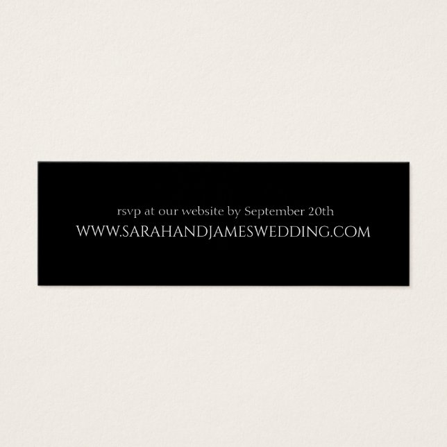 Mini carte simple Mariage personnalisé (Devant)