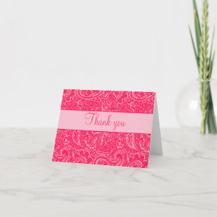 Mini cartes de note roses de Paisley