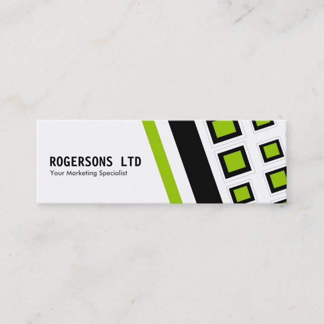 Mini cartes de visite de rétros carrés (Devant)