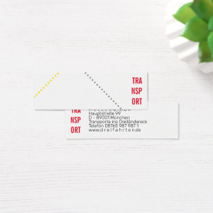 Mini-cartes de visite pour coursiers