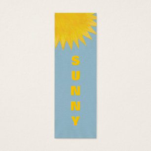 Mini cartes Signets, jaune orange soleil