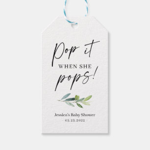 Mini Champagne Bottle Gift Tag