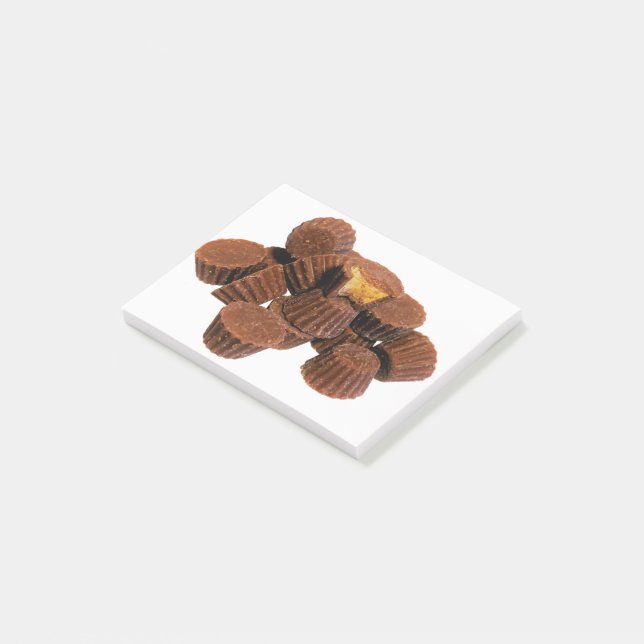 Mini Chocolate and Peanut Treats Post-it Notes (Angled)