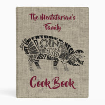 Livre de cuisinier de la famille de Meatatarian