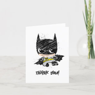 Mini Classic Batman Sketch Birthday - Thank You