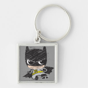 Mini Classic Batman Sketch Keychain