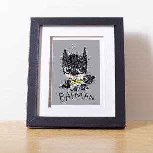 Mini Classic Batman Sketch Poster