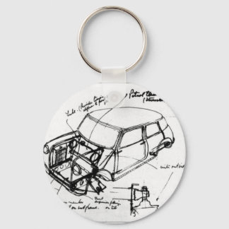 mini-classic sketch key keychain