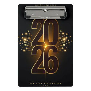 Mini Clipboard-Happy New Year 2026  Clipboard