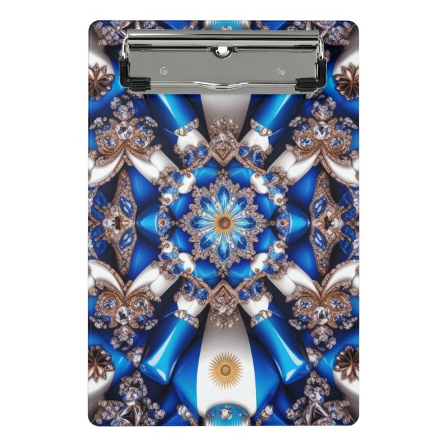 Mini clipboard with Argentinian Colours (Front)